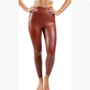 90 DEGREE BY REFLEX Faux Leather High Waist Leggings